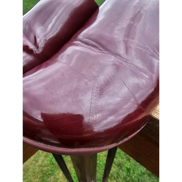 FitFlops Womens Sz 9 Clogs Red Slip On Shiny Fit Flop - Picture 8 of 10